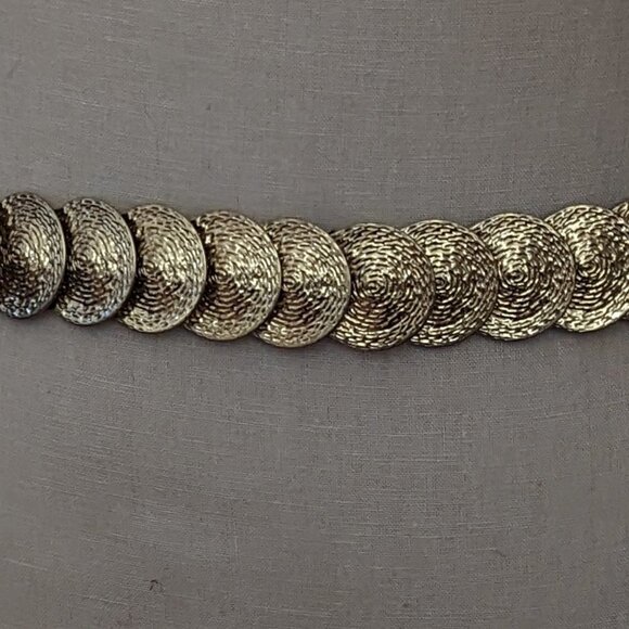 Vintage Gold Coin Belt Metal Statement Stretch Boho Festival‎ Tribal Disco